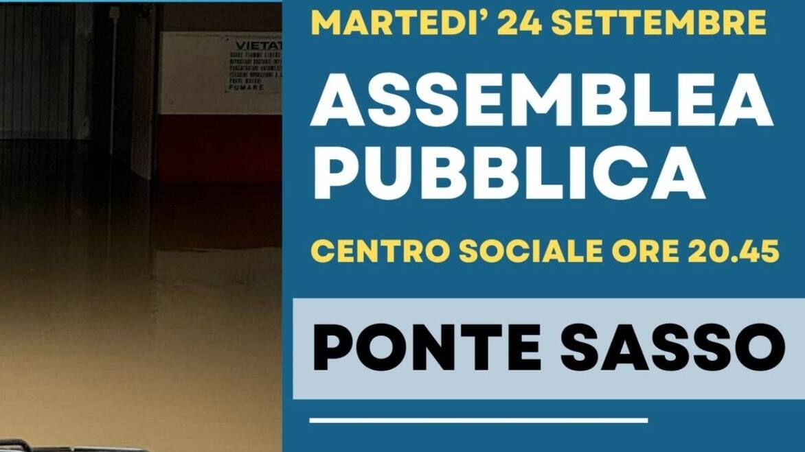 giunta di Fano ha deciso di convocare una assemblea pubblica per affrontare il problema insieme ai cittadini. L’incontro si terrà martedì 24 settembre alle ore 20:45 al Centro Sociale di Ponte Sasso. 