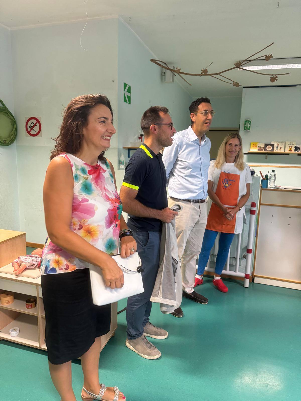 alcuni momenti delle visite del Sindaco e dell'Assessora ai servizi educativi